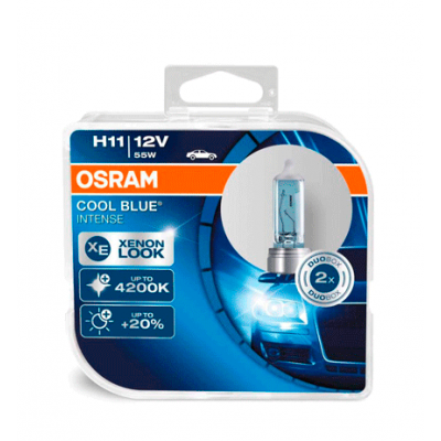 Набор галогеновых ламп Osram H11 64211CBI Cool Blue Intense 4200K