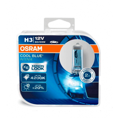 Набор галогеновых ламп Osram Н3 64151CBI Cool Blue Intense 4200 K