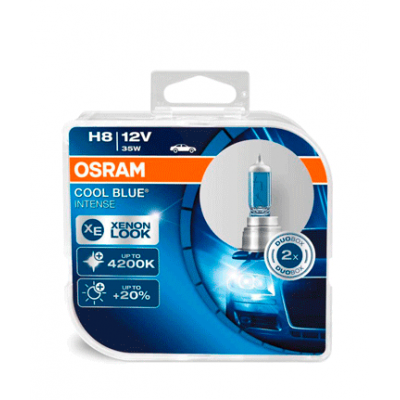 Набор галогеновых ламп Osram H8 Cool Blue Intense 64212CBI-HCB