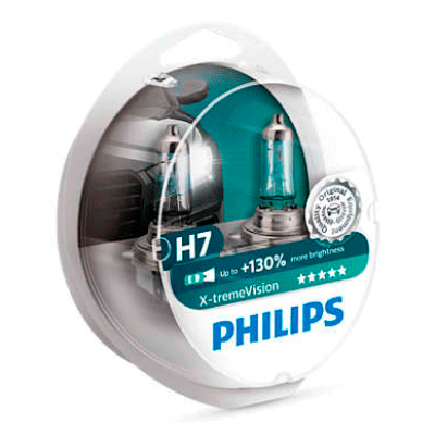 Набор галогеновых ламп Philips H7 12972XVS2 X-TremeVision +130%