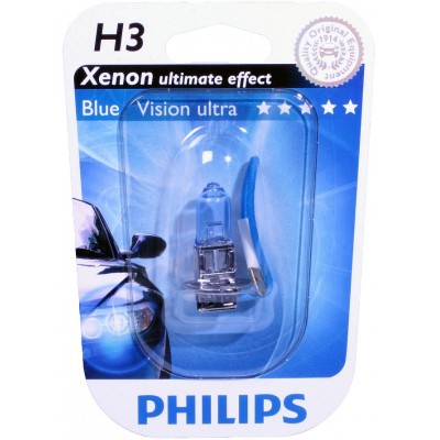 Галогеновая лампа Philips H3 12336BVUB1 Blue Vision Ultra