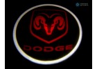 Подсветка дверей автомобиля: проекция логотипа Dodge