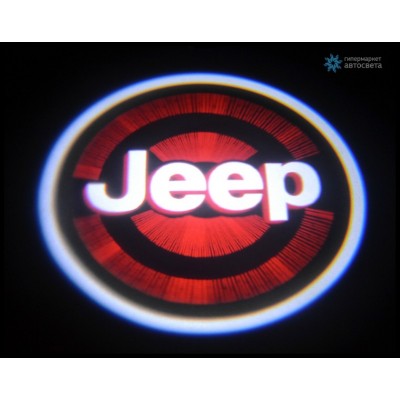 Подсветка дверей автомобиля: проекция логотипа Jeep