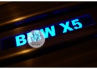 Накладки на пороги с подсветкой BMW X5