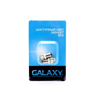 Набор светодиодов Galaxy BA9S W6W 5050 5SMD 1W (2 шт.)