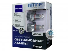 Набор светодиодов MTF-Light 12/24В, PSX24W, 4500К BL
